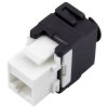 TruComponents 240052 RJ45 coupling, CAT 6a Connector, 8 pin Black/White