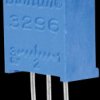 Precision potentiometer 25 turns, upright, 500 Ω