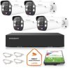 Zestaw monitoringu Easycam z 4 kamerami EC-IP-B8MP50DLT 8MPx z aktywnym odstraszaniem