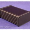 Aluminum enclosure, (L x W x H) 120 x 78 x 43 mm, black (RAL 9005), IP54, 1455K1202BK