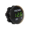 Wskaźnik napięcia /Voltomierz G DC 12V-24V zielony okrągły 6-40V