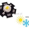 LED wysokiej mocy 1W biała naturalna Gwiazda