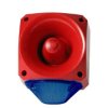 Sygnalizator akustyczny z lampą sygnalizacyjną 10 → 60 V DC Niebieski DC IP66 Montaż boczny 116dB