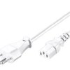 SN315-3/07/2.0WH Kabel IEC C13 żeński,SEV-1011 (J) wtyk PVC 2m biały 10A 250V