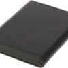 Aluminum enclosure, (L x W x H) 80 x 70 x 12 mm, black (RAL 9005), IP54, 1455A802BK