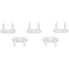 Max Hauri 166372 Socket Protector White 5 pk Safety Key Incl.