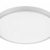 Plafoniera ATOL LED, Ø400mm, 3000K, 32W, 2560lm, AC220-240V, 50/60 Hz, PF0,9, IP54, silver, 3y