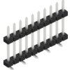 Pin header, 10 pole, pitch 2 mm, angled, black, SLY11SMD09210Z