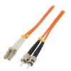 QOLTEC-54071 Patch cord światłowodowy OM2 LC/UPC,ST/UPC 1m LSZH