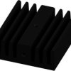 Extruded heatsink, (L x W x H) 37.5 x 34.5 x 12.7 mm, 9.5 K/W, black anodized, 10019173
