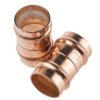 Miedziany łącznik rurowy, Łącznik, kierunek mocowania: Proste