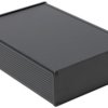 Aluminum enclosure, (L x W x H) 280 x 191 x 68 mm, black (RAL 9005), IP65, 1457U2801BK