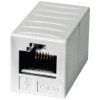 Telegartner 100023228 RJ45 Network Adapter CAT 5e Socket-Socket Alpine White