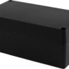 Aluminum die cast enclosure, (L x W x H) 221 x 120 x 90 mm, black (RAL 9005), IP68, 1590Z155BK