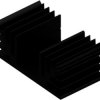 Extruded heatsink, (L x W x H) 50 x 88 x 35 mm, 2.7 to 1.35 K/W, black anodized, 10018913