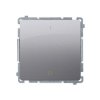 Simon Basic Łącznik dwubiegunowy 16AX 250V inox (met.) BMW2A.01/21