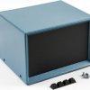 Steel/aluminum enclosure, (L x W x H) 152 x 127 x 102 mm, blue, IP32, 1426K-B
