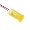 QS123XXY12 Yellow 12mm 12VDC Snap-In Prewired Panel Indicator APEM