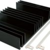 Extruded heatsink, (L x W x H) 135 x 25 x 135 mm, 1.2 K/W, black anodized, KS 135.1-92E MIT FS 4