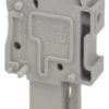 Plug, push-in connection, 0.2-6.0 mm², 1 pole, 32 A, 8 kV, gray, 3211965