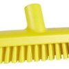 Szczotka do pokładu, dł. włosia: 32mm, Średni, Żółty, Poliester, Polipropylen, Stal nierdzewna, zastosowanie: Rzeźnie