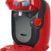 Bosch Haushalt Style TAS1103 Ekspres do kawy na kapsułki czerwony One Touch, Regulowana ilość kawy