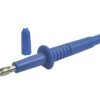 Końcówka pomiarowa; 20.157.5; niebieski; 4mm; wtykany (gniazdo bananowe 4mm); 32A; 1000V; 104,5mm; bezpieczny; mosiądz niklowany