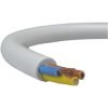 Przewód prądowy H05VV-F / OWY 500V 3x1 warsztatowy biały linka Elektrokabel