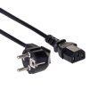 Kabel zasilający Akyga AK-PC-05C CU 3x1mm² CEE 7/7 / IEC C13 5m
