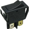 Rocker switch, black, 1 pole, On-Off, off switch, 16 (4) A/250 VAC, 10 (4) A/250 VAC, IP40, unlit, unprinted, 1551.3102