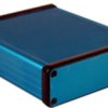 Aluminum enclosure, (L x W x H) 120 x 103 x 31 mm, blue, IP54, 1455L1201BU