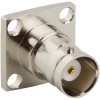 BNC flange socket 50 Ω, solder connection, straight, 031-203-RFX
