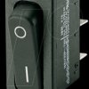 01831.3313-02 Rocker switch, 1-pin, OFF, black, I-O