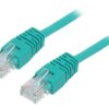 Patch cord U/UTP, Cat 5e, RJ45 wtyk z obu stron, linka, CCA, 0,5m PP12-0.5M/G