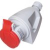 Gniazdo stałe 16A 4P 400V czerwone MINI GSM 16/4 IP44 921861
