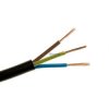 przewód elektryczny 3x1,0mm OMY czarny okrągły linka 1metr