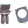 Napęd przełącznika 3 położeniowy I-O-II 30mm zielony podświetlany z samopowrotu metal mat IP69k Sirius ACT 3SU1062-2DM40-0AA0