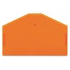 WAGO 280-313 2.5mm End and Intermediate Plate Orange