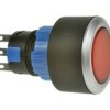 Przełącznik; przyciskowy; LAS1-AWY-11Z/R; ON-ON; czerwony; bez podświetlenia; do lutowania; 2 pozycje; 5A; 250V AC; 22mm; 40mm;