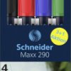 Schneider Schreibgeräte Whiteboard-Marker Maxx 290 4er Etui sortiert, 3+1 Aktion 129084 Marker do białej tablicy 4 szt.