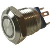 Przełącznik; przyciskowy; GQ12AF-10J/E/G/5V/S; OFF-(ON); 1 tor; podświetlenie LED 5V; zielony; ring; monostabilny; na panel; 2A;