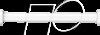 62425213 Flexline Extension Cable Straight, 10cm wht