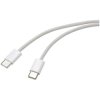 Renkforce RF-6056878 USB cable USB-C plug to plug 1m White twisted pairs