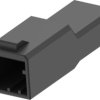 Plug housing, 3 pole, pitch 2.5 mm, straight, black, 1-1318117-3