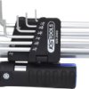 KS Tools 920.2450 wewnętrzny sześciokąt Zestaw kluczy trzpieniowych 5/64 cal, 3/32 cal, 1/8 cal, 5/32 cal, 3/16 cal, 1/4
