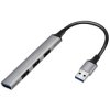 LogiLink UA0391 hub Aluminium grey USB 3.0 multi-port splitter