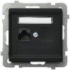 SONATA gniazdo.kom.1x czarny met. kat.5e,MMC