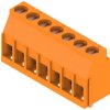PCB terminal, 7 pole, pitch 5 mm, AWG 26-12, 20 A, clamping bracket, orange, 1001750000