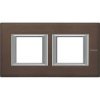 AXOLUTE Ramka 2x2-modułowa pozioma BRĄZ MAT HA4802M2HBR