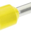 Cimco 187305 Końcówka rurkowa 6 mm² z częściową izolacją żółty 100 szt.